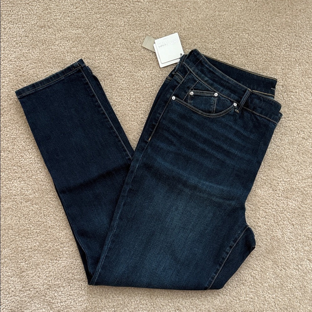 Dark Wash Women’s Jeggings - Classic Straight Leg